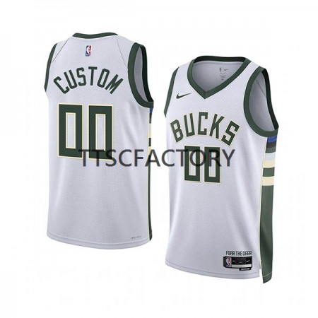 Dres Milwaukee Bucks Prilagođeni Nike 2022-23 Association Edition Bijela Swingman - Muške